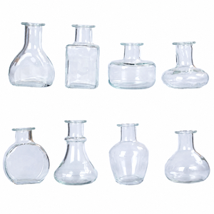 Set <span class=keywords><strong>di</strong></span> 8 Vasi in Vetro Trasparente Premium da Tavolo, Mini Vasi <span class=keywords><strong>di</strong></span> Lusso in Cristallo Senza Piombo per Decorazioni Casa e Matrimonio - Product Image 6