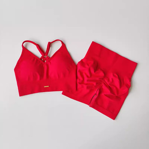 Nuovo Set Fitness Reggiseno Modellante e Pantaloncini Push-Up ad Asciugatura Rapida per Allenamento Donna - Product Image 3
