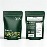 Sachet Doypack Personnalisé Imprimé avec Fenêtre Transparente, Fermeture Zippée Refermable, Emballage Alimentaire pour Thé et Produits Secs OEM ODM