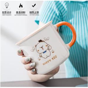 Waiji Rabbit Ceramic <b>Mugs</b> Cartoon Design Colorful Handles Coffee <b>Tea</b> Cups For General Use Presents - Product Image 4