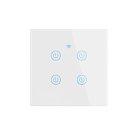 Prix de gros de la technologie interrupteur intelligent pcba interrupteur d'alimentation intelligent fil écran tactile commande vocale interrupteurs muraux sans fil à distance