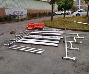 Outdoor Sports Bleacher Customized Long <b>Bench</b> Seating Portable Aluminum Gym Bleacher with Backrest - Product Image 6