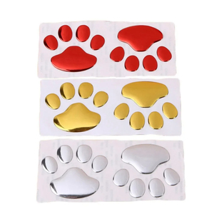 Autocollants de voiture en gros : Patte d'animal 3D, empreintes de chien, décalcomanie, accessoires moto - Product Image 1