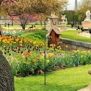 Mangiatoia per Uccelli a Gancio in Acciaio e Ferro Resistente con Rivestimento in Polvere Impermeabile per Decorazione Giardino e Uso Esterno - Product Image 2