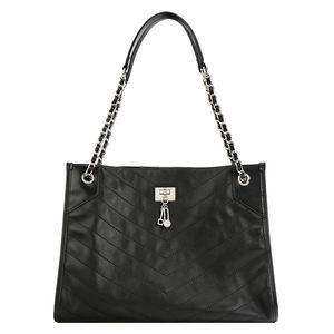 กระเป๋าผู้หญิงสะพายข้างสายโซ่หนังวัวแท้, กระเป๋าโท้ทกระเป๋าโท้ทความจุมาก - Product Image 1