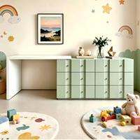 Ensemble de coiffeuse contemporaine JINXI avec peinture haute brillance, organisateur multifonctionnel pour chambre à coucher et bureau de rangement pour cosmétiques