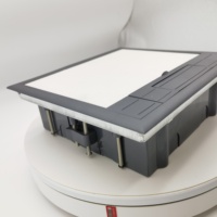 Vente chaude ignifuge PC Box prix usine en gros 6 prises ca 16A courant nominal Type ouvert caché boîte de prise de sol