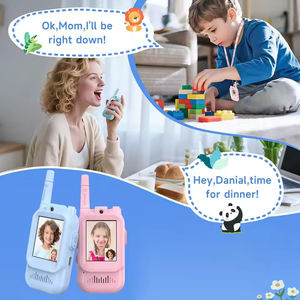 Interphone vidéo rechargeable à appel HD en un clic, cadeaux pour enfants, garçons et filles, talkie-walkie vidéo mignon, <span class=keywords><strong>chat</strong></span> vidéo pour enfants, écran HD 2_, USB-C - Product Image 4