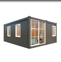 Maison conteneur moderne préfabriquée portable de luxe Maison mobile en acier à faible coût 2-3 chambres Maison modulaire pour bureau à domicile