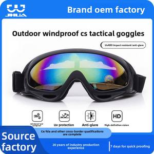 แว่นตา SPOSUNE รุ่น Sports Tactical ป้องกันรังสียูวี 400 กรอบพลาสติกเต็มกรอบ เลนส์ PC กันฝุ่น สำหรับกิจกรรมกลางแจ้ง ทะเลทราย X400 - Product Image 4