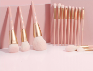 2025 14 pièces en gros grand Kabuki Dense complet moelleux yeux fond de teint professionnel ensemble de pinceaux de maquillage avec sac - Product Image 6