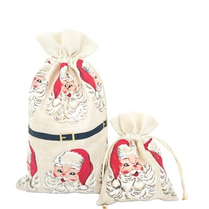 Customizable <b>Christmas</b> <b>Gift</b> <b>Bags</b> with Splicing and Printing Technology for Personalized Promotions - Product Image 1