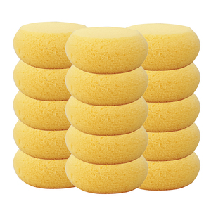 Kitchen Sponges For Washing Dishes Round Natural Cleaning Sponge Cellulose Eco-Friendly No Odor Dusting Cleaning Bathroom