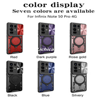 Lichicase Anti Gravity Camera Protection Support magnétique fort Couverture arrière pour Infinix Note 50 Pro 50 Pro + coque de téléphone
