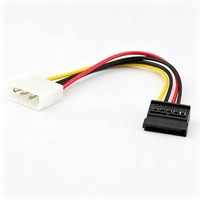 Cable de alimentación IDE a SATA de 4 pines tipo D grande, cable de alimentación de disco duro IDE a Serial ATA