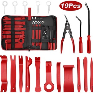 Kit de Herramientas para Remover Paneles de Audio de Automóviles, 19 Piezas, Herramientas Manuales, Estuche de Almacenamiento Suave, Material Plástico - Product Image 1