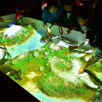 Boîte à sable interactive AR, plage virtuelle, jeux de sable au sol, projecteur interactif, jeux interactifs pour enfants au parc d'attractions