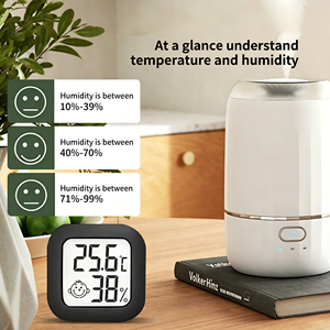 Mini Termometro Digitale di Alta Precisione per Interni con Display Umidità, Magnetico, per Cameretta e <span class=keywords><strong>Camera</strong></span> <span class=keywords><strong>da</strong></span> <span class=keywords><strong>Letto</strong></span>, Termometro Domestico - Product Image 4