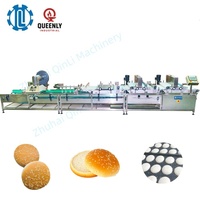 Machine à former des pains à burger commerciaux, haute capacité, 10000 pièces/h, moteur en acier inoxydable 304, production automatique de pains à burger pour boulangerie