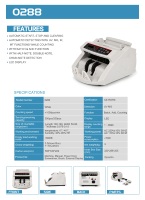 Compteur de notes 0288 à grande vitesse avec tri de dénomination de détection UV MG et affichage LED certifié ROHS