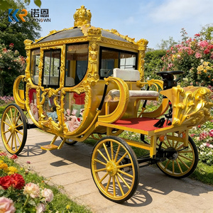 Carruaje de Caballos de Lujo <span class=keywords><strong>para</strong></span> Bodas <span class=keywords><strong>con</strong></span> Luces LED, Carruaje Tirado por Caballos, Carruaje de Navidad en Venta - Product Image 4