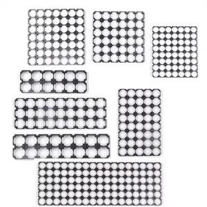 Kit de support de batterie ignifuge et connectable ACP 21700 avec fixation noire 8X8-13X4 - Product Image 1