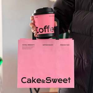 Bolsas de Papel Kraft Personalizadas, Ecológicas, Desechables, Biodegradables y Reciclables con Asas para Pasteles, Postres y Repostería - Product Image 5