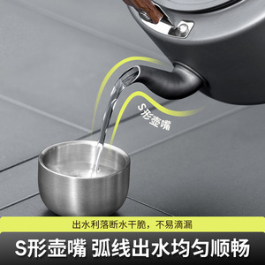 Bisinnna <b>Camping</b> <b>Kettle</b> Aluminum Alloy 1.5kg With Lid Tea Brewing Outdoor Cooking Travel Use - Product Image 3