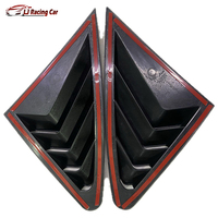 Accessoires de voiture Extérieur ABS Fenêtre latérale arrière Persiennes Volet de fenêtre Scoop Vent Cover pour VW Volkswagen Virtus