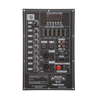 380*190mm 50W 12V Ekranlı Hoparlör Amplifikatör Kartı, FM Radyo, USB TF AUX, Büyük Uzaktan Kumanda, Demir Plaka, Büyük Halka Trafosu*
