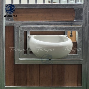 Gemakkelijk te reinigen aluminium paardenvoederbak, extra sterke voederbak voor paardenstallen - Product Image 3