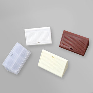 Connecteurs d'angle en plastique transparent avec couvercles pour meubles, supports d'angle à 90 degrés, quincaillerie d'armoire, design à 2 trous - Product Image 3