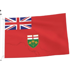 Bandera de Nueva Tierra Firmeña <span class=keywords><strong>y</strong></span> <span class=keywords><strong>Labrador</strong></span> de 3x5 pies, con rayas cosidas, para exteriores, de una sola cara, resistente, con ojales de latón de una sola cara. - Product Image 4