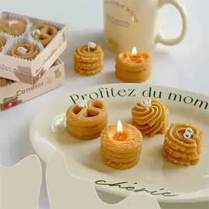 Подарочный набор на День Святого Валентина, печенье, дизайн печенья, свечи, соевые свечи ручной работы