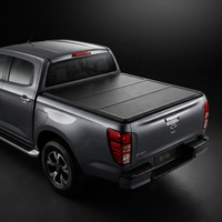 Couverture de benne rigide pliante en trois parties en alliage d'aluminium pour Ram 1500, Ford F-150, Toyota Tundra, Hilux, Revo, Tacoma, Mazda BT