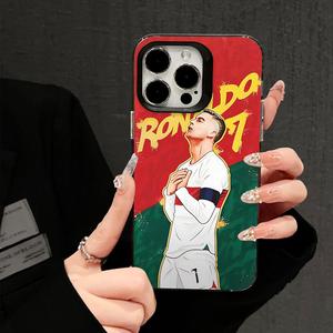 Funda para Teléfono con el Número 7 de una Estrella del Fútbol para iPhone 17/16/15/14/13/12 Pro Max, Funda Protectora Antigolpes de TPU para Fanáticos del Fútbol - Product Image 1