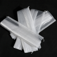 Vente en gros en usine 25kg 50kg Sac en plastique tissé transparent imperméable écologique pour l'emballage de sacs de riz