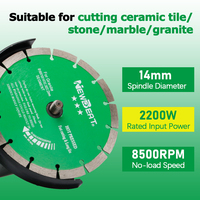 Meuleuse d'angle NewBeat Heavy Duty Soft Start 230 mm, lame de coupe murale, outil de meulage électrique