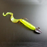 Tête de jig bionique haute résistance 3,5-35g, hameçon anti-accrocs en plomb pour leurre de pêche au bar, au crappie, en eau douce et en eau salée