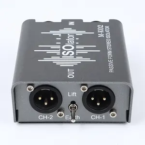 Doble XLR + 6,35 entrada Aislador de audio XLR bidireccional