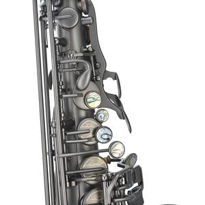 Saxophone alto Brass Entertainment EB, nickelé noir, résistant à la rouille, motifs sculptés à la main, boutons <span class=keywords><strong>de</strong></span> clavier incrustés <span class=keywords><strong>de</strong></span> nacre. - Product Image 5