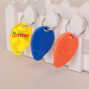 Custom <b>Anime</b> Cartoon PVC Lottery Scratch <b>Keychain</b> Cute Small Pendant Advertising Promotion Accessory ABS Plastic - Product Image 2