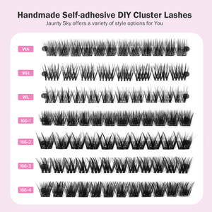 Nhà Máy Giá Pre ánh xạ Lash cụm làm bằng tay Fluffy cá nhân tự dính Lash cụm DIY Manga phong cách Lash cụm Kit - Product Image 4