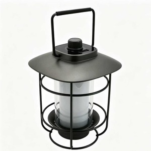 Retro LED Camping Lantern Rechargeable Hanging Tent <b>Light</b> Twist Dimming Portable <b>Emergency</b> Lighting - Product Image 1