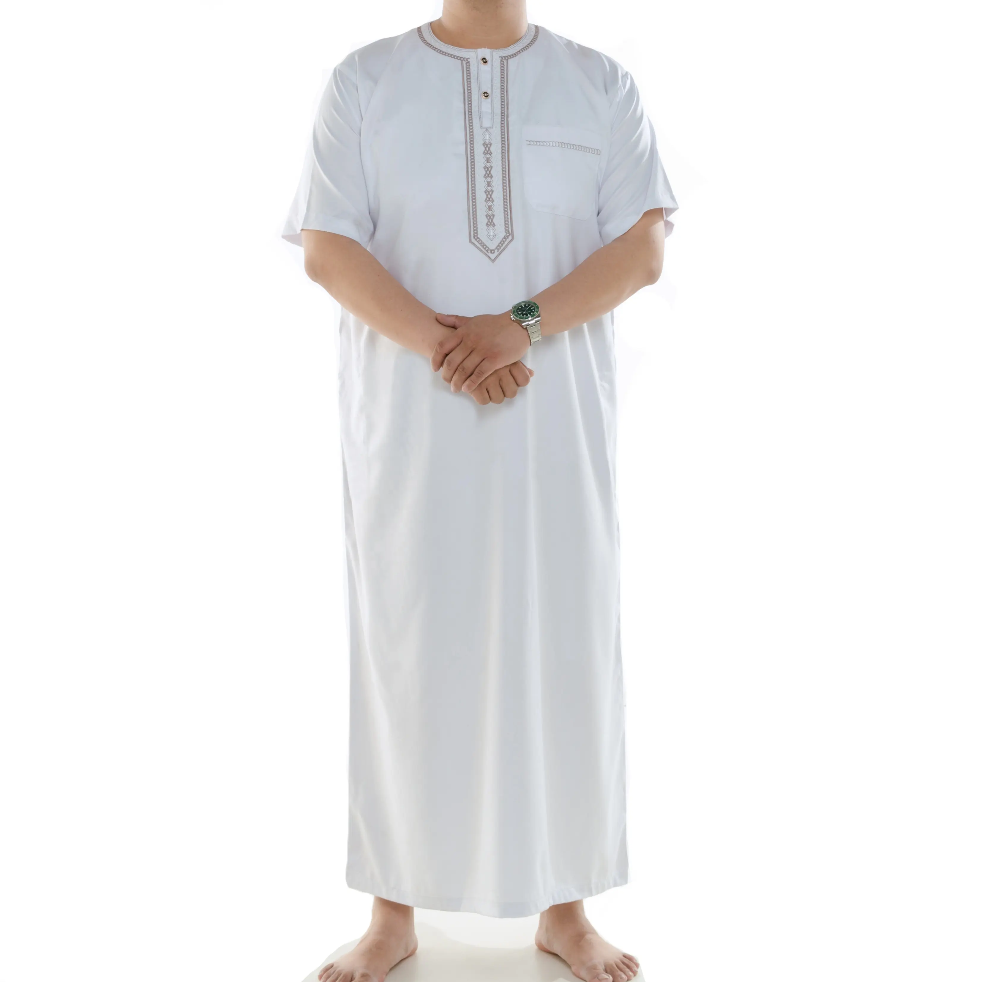 イスラムの男性はトベ/イスラム教徒の長いクルタ/卸売ジュバ/解凍を着用します