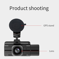 Écran Android pour voiture avec caméra arrière 150°, moniteur de stationnement 3 caméras, enregistrement en boucle, détection de mouvement, dashcam pour voiture
