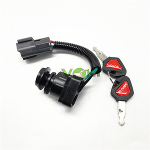 Accessoires pour excavatrice Kubota <span class=keywords><strong>Kx</strong></span> 41 3 Interrupteur d'allumage à pied court U15 U30 KX155 163 165 Clé d'allumage Interrupteur de démarrage Verrouillage - Product Image 2