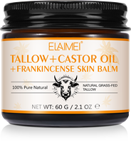 Crème Visage Anti-Âge Réparatrice et Hydratante Naturelle ELAIMEI à l'Huile de Ricin et au Baume de Frankincense (Marque Privée)