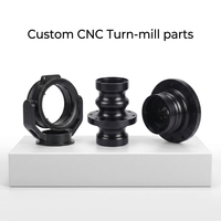 Piezas de Aluminio Mecanizadas por CNC de Precisión, Piezas de Torneado CNC de Alta Precisión, Piezas de Robótica Anodizadas, Eje CNC Personalizado, Fabricación OEM
