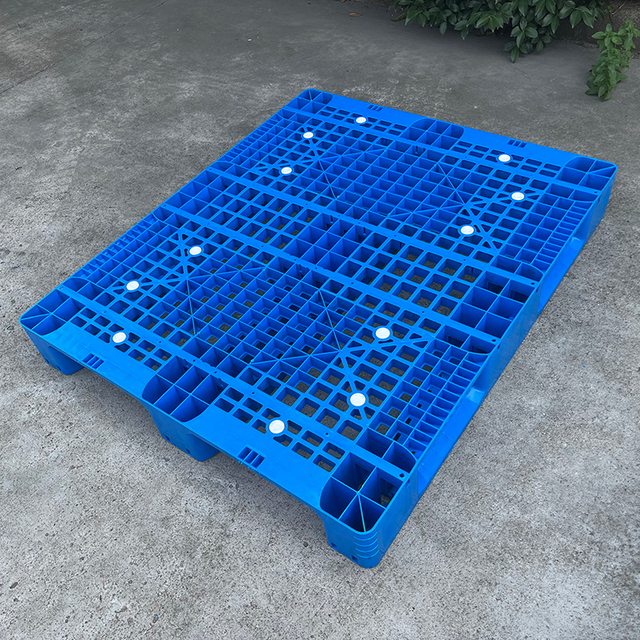 Hot Selling EURO Customized Color Logo Single Side 1000*1200 Grid Plastic Pallet for Warehouse Storage and Moving
